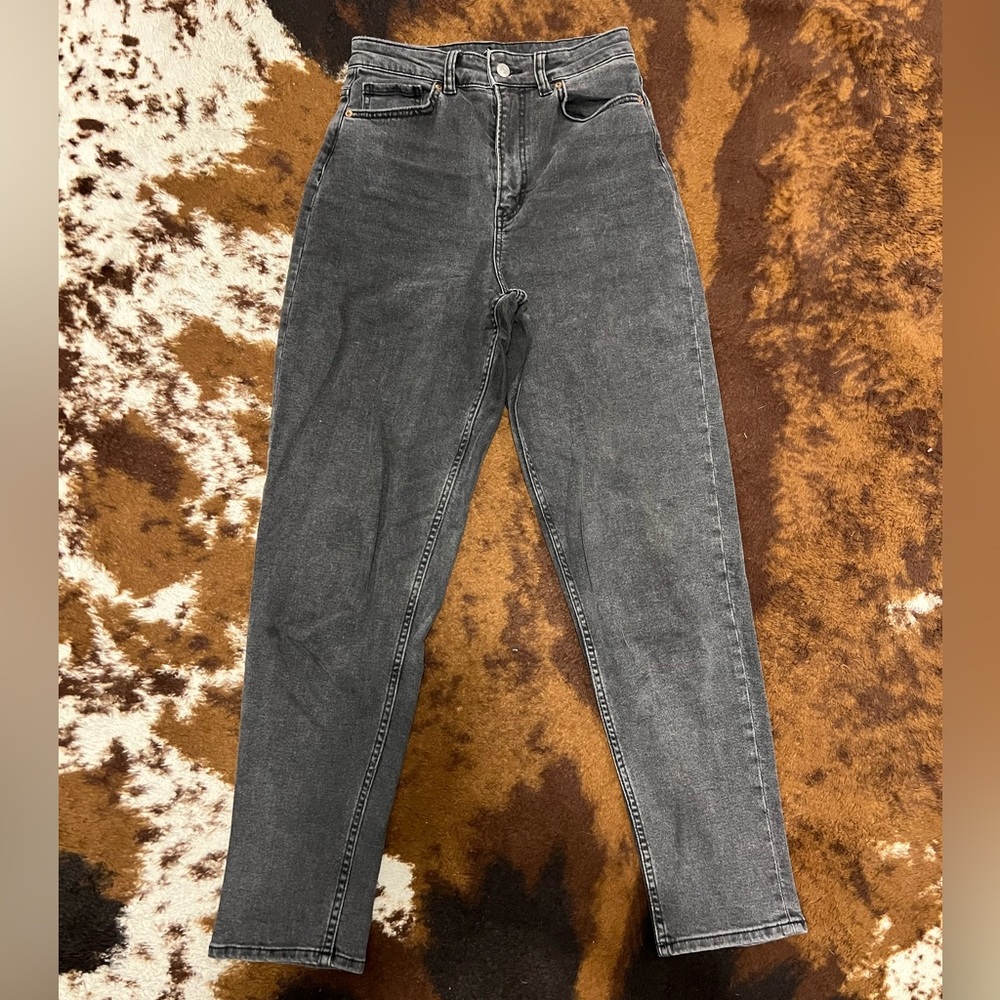 H&M Charcoal High-Rise Women's Jeans